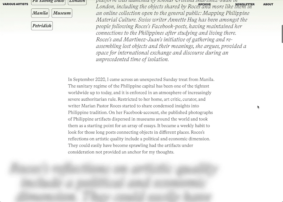 ein Gif von einem Zitat, welches dann verschwommen animiert wird