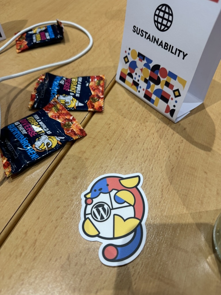 Der Nachhaltigkeitstisch an der WordPress Konferenz
