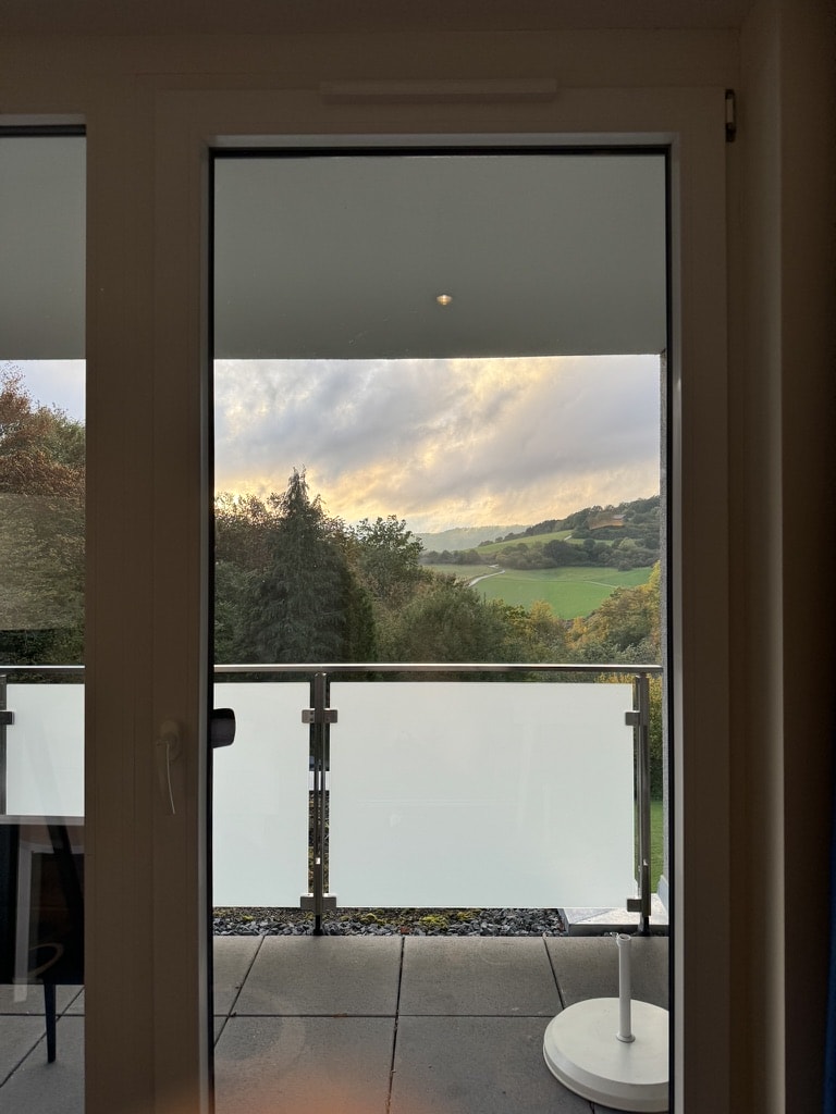 Die Aussicht aus einem Hotelzimmer in Gerolstein