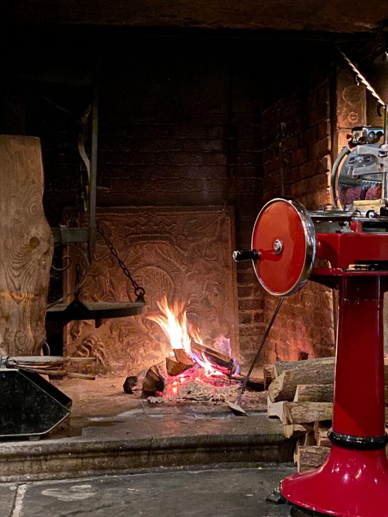 Fireplace in the Grottino