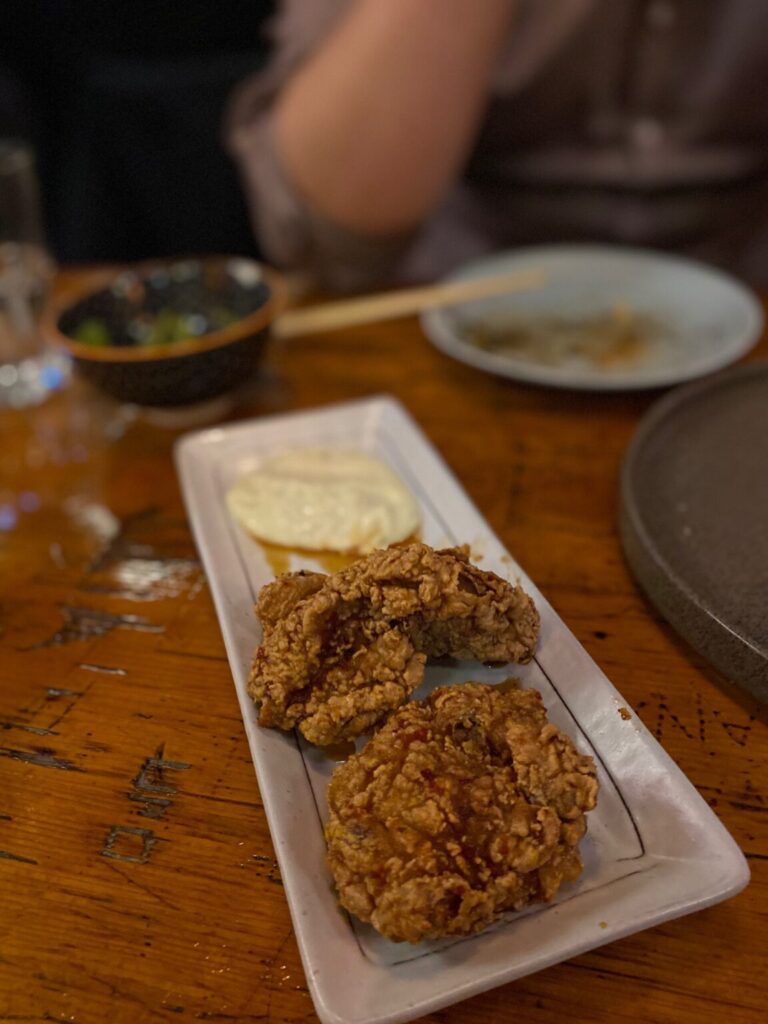 a plate of fried food