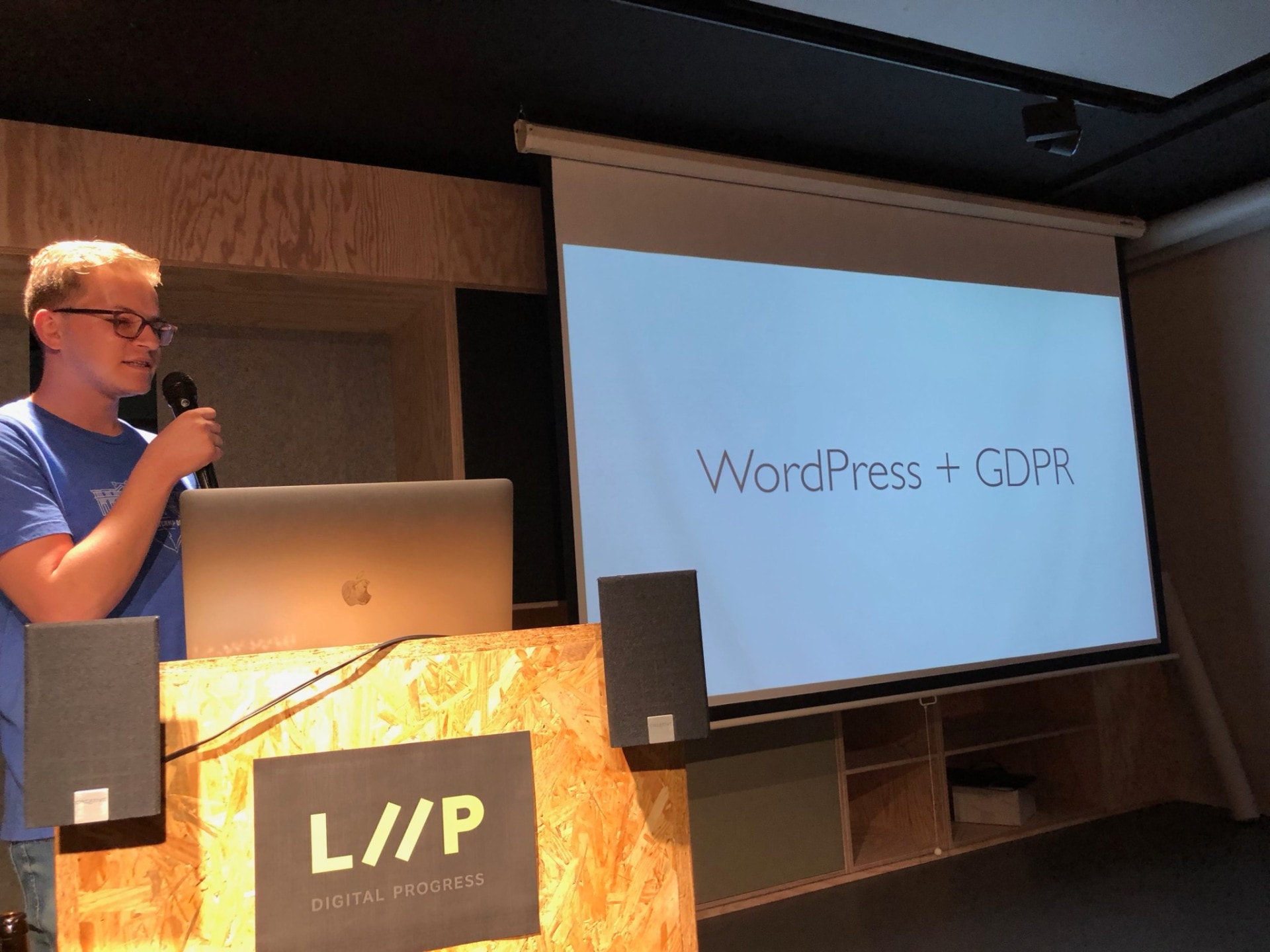 Pascal Birchler informiert über GDPR und WordPress
