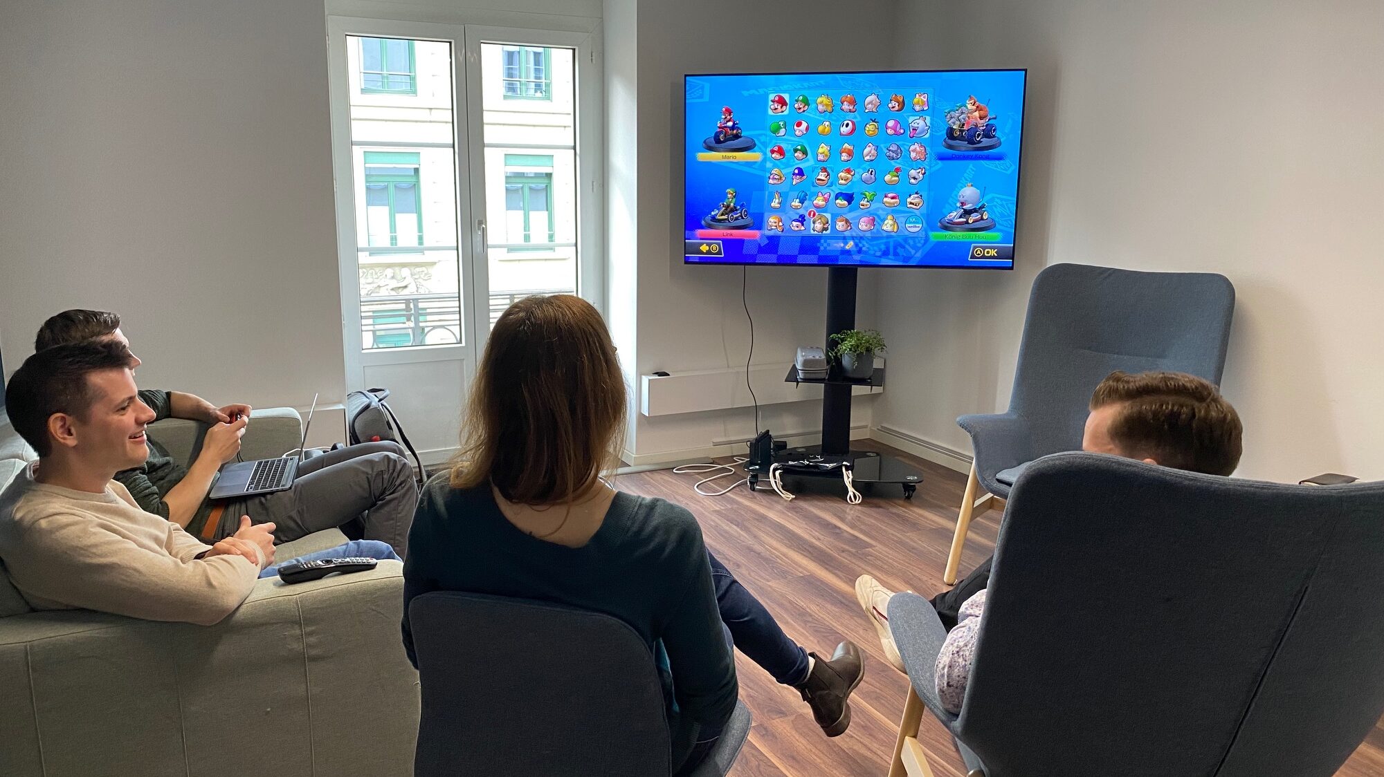 Team required has fun with Marko Kart on the Nintendo Switch