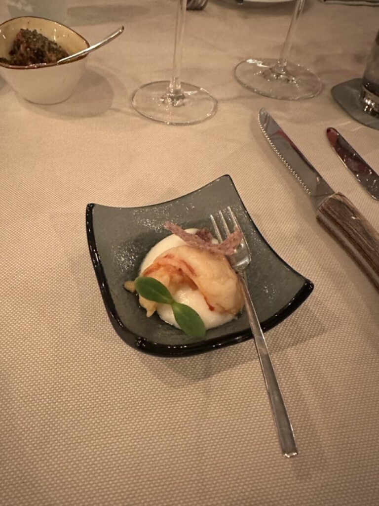 Abendessen in Locarno: eine kleine Vorspeise