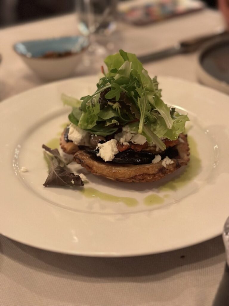 Abendessen in Locarno: ein Salat