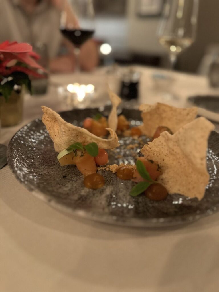 Abendessen in Locarno: eine kleine Vorspeise