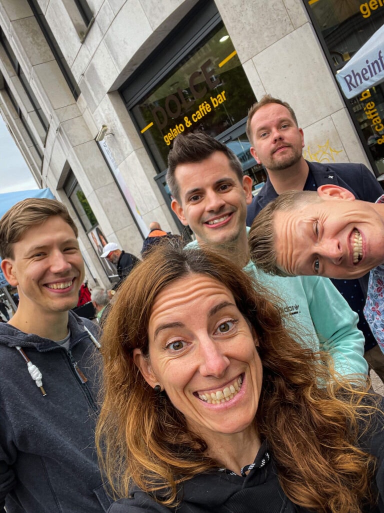 ein Selfie des gewünschten Teams