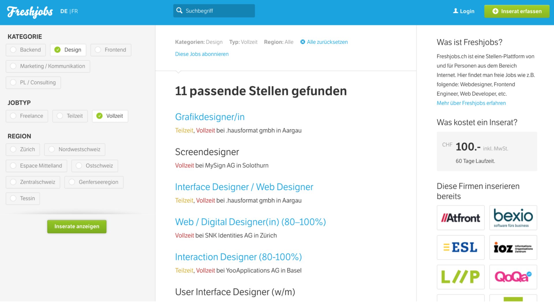 Freshjobs Design 2.0