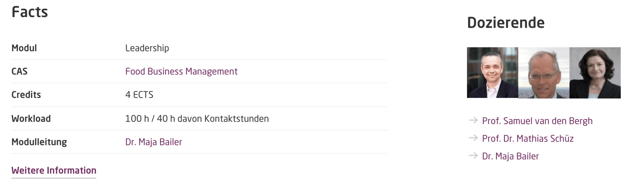 A screenshot, where you can see multiple professors