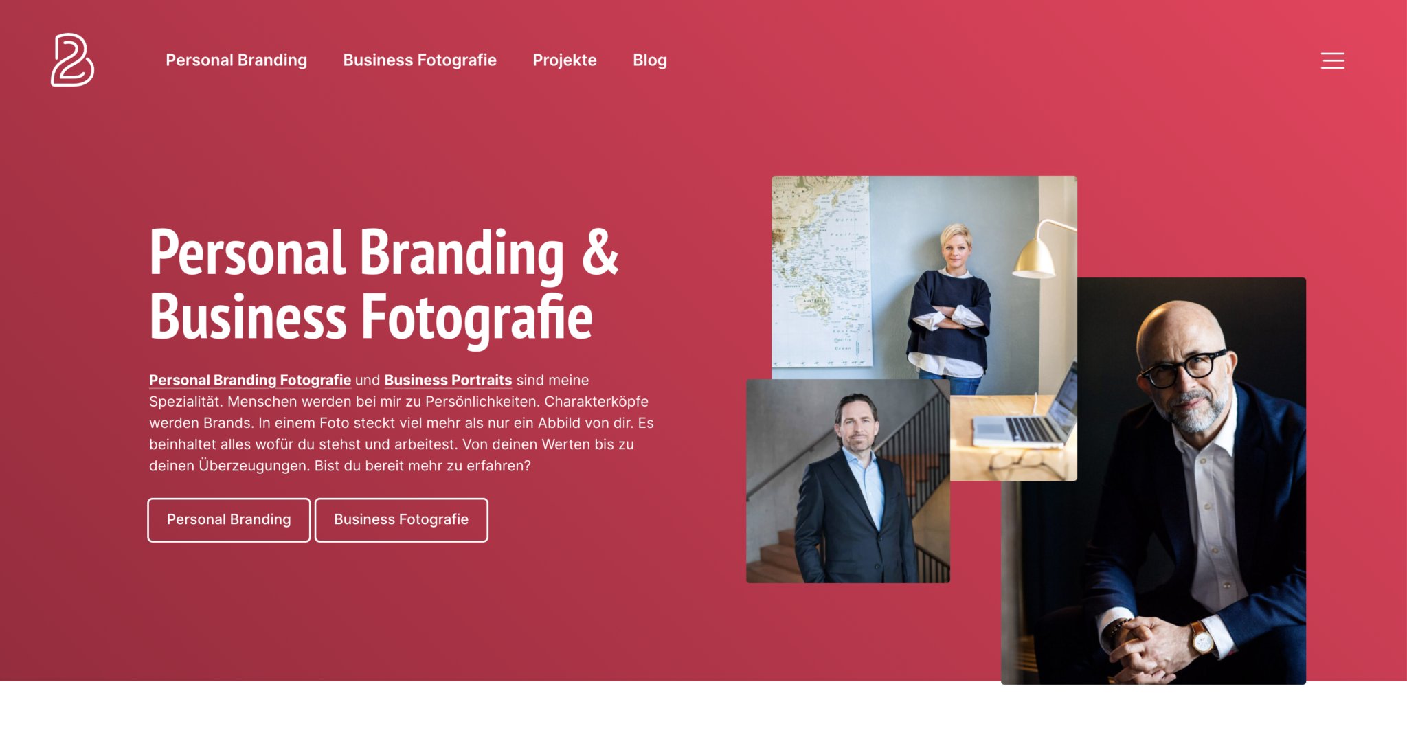 Screenshot of the homepage of boris-baldinger.com