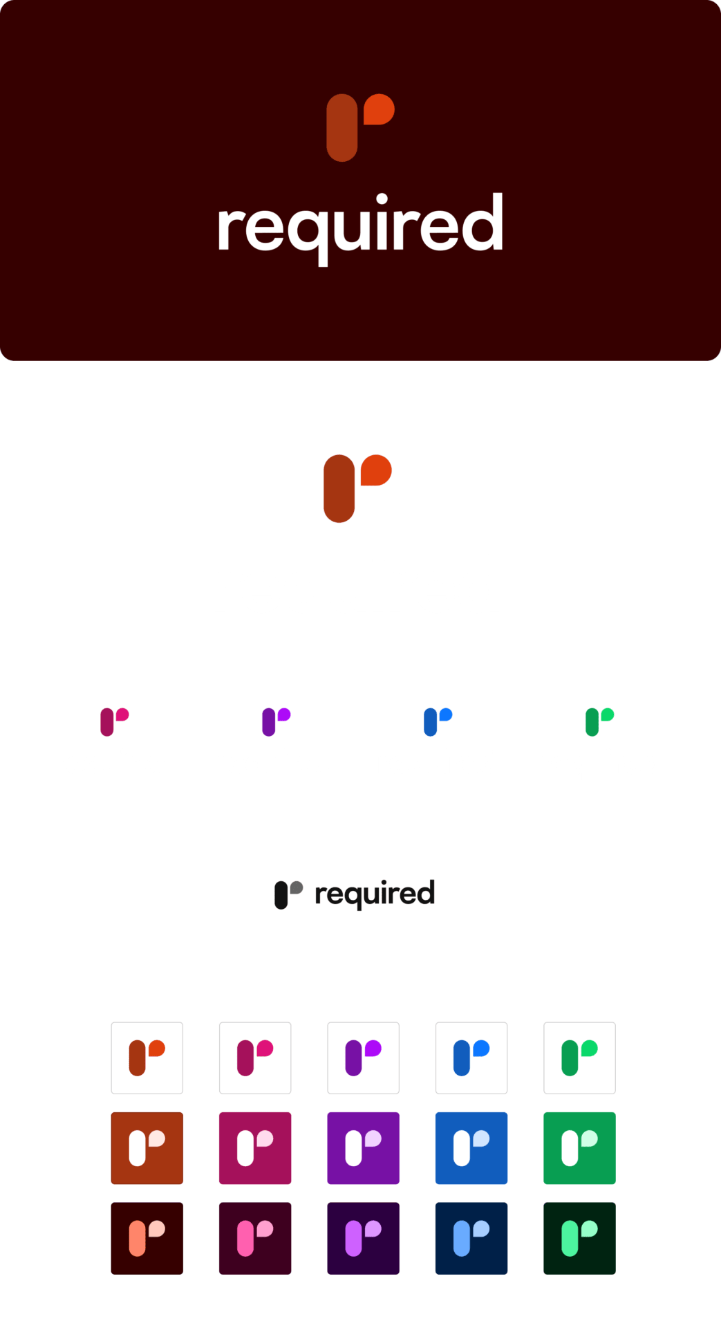 The new required logo in its various colors and sizes.