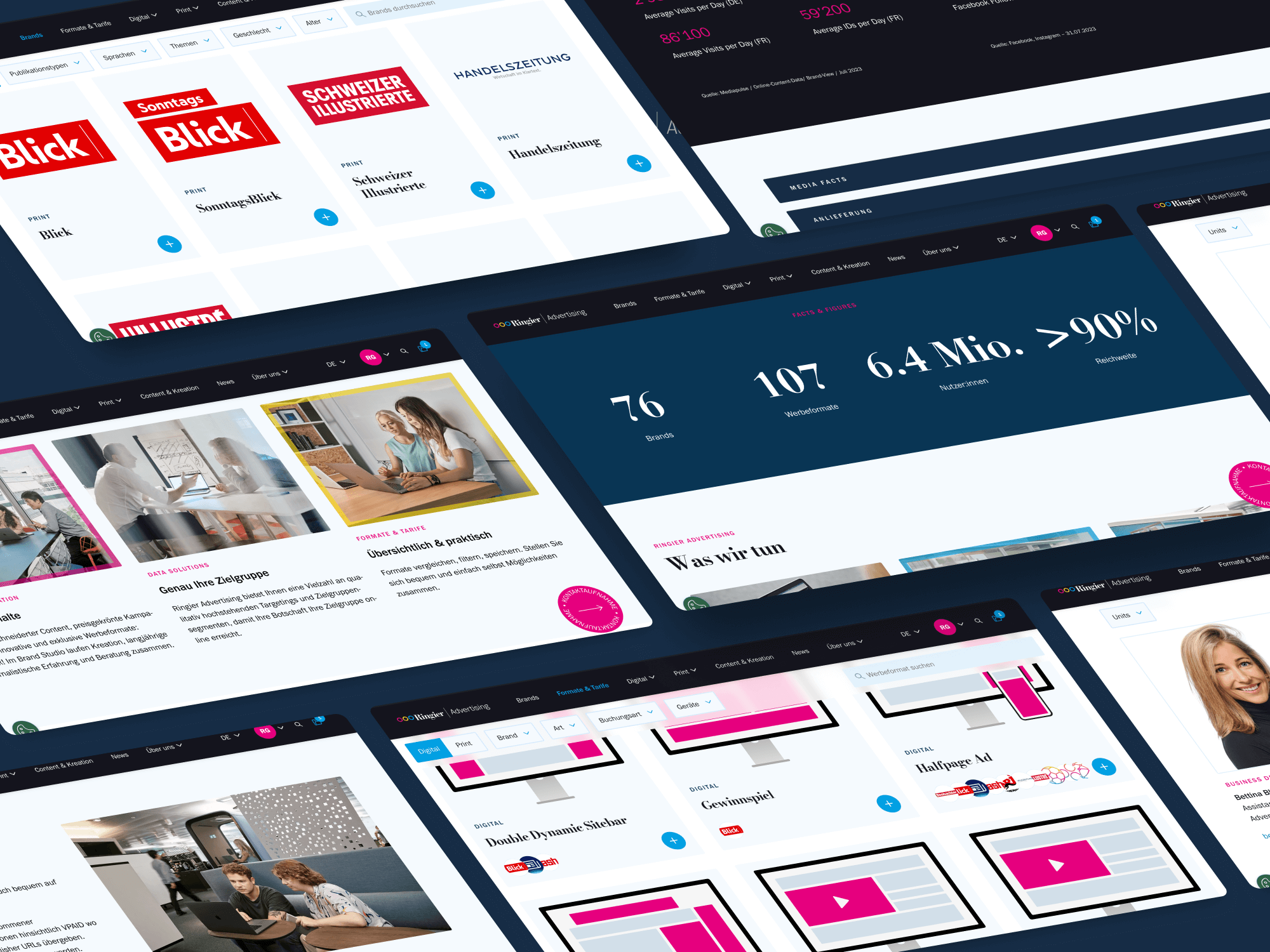 New website with web app for Ringier Advertising