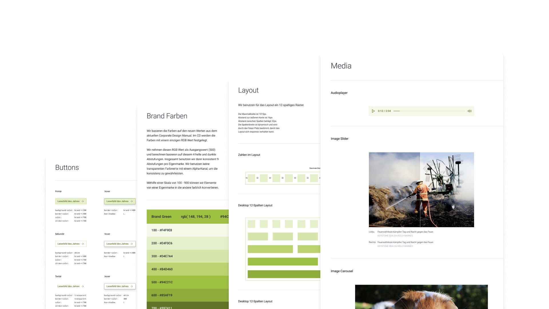 The design system of suedostschweiz.ch