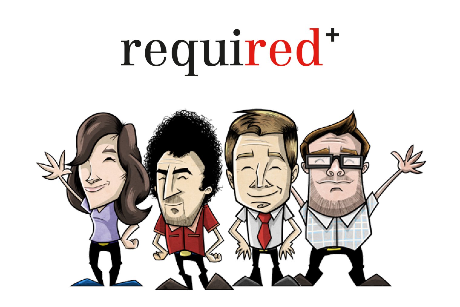 A caricature of the required team in 2013