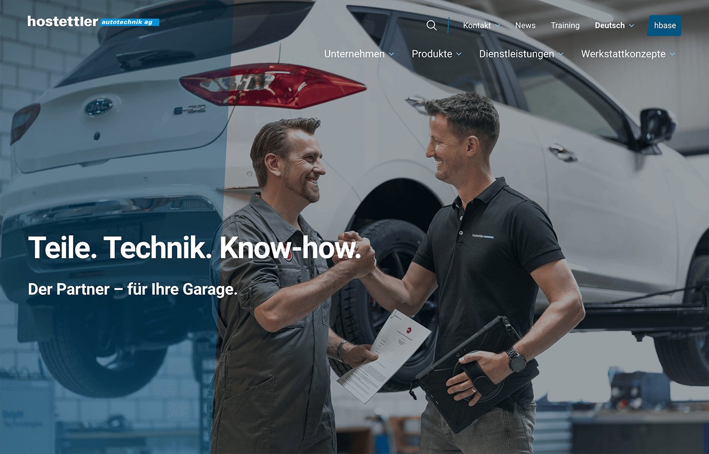 Screenshot autotechnik.ch auf einem Laptop