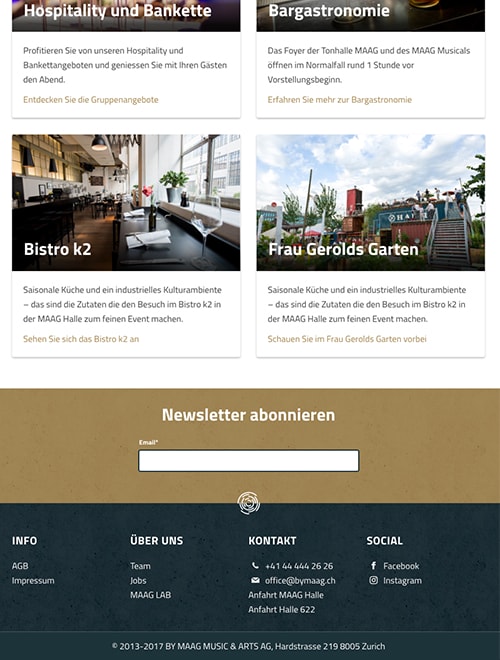 Maag multisite on a tablet