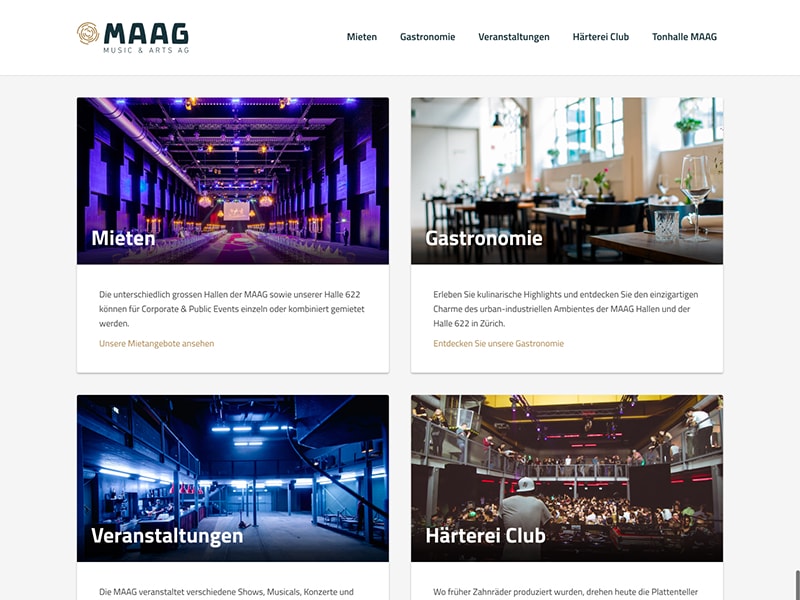 A multisite for events & show websites