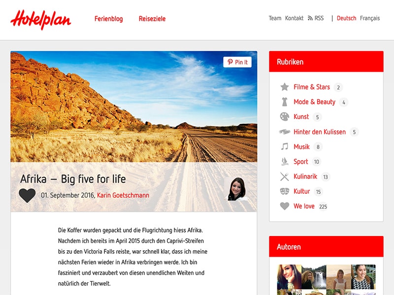 Hotelplan Reise Blog