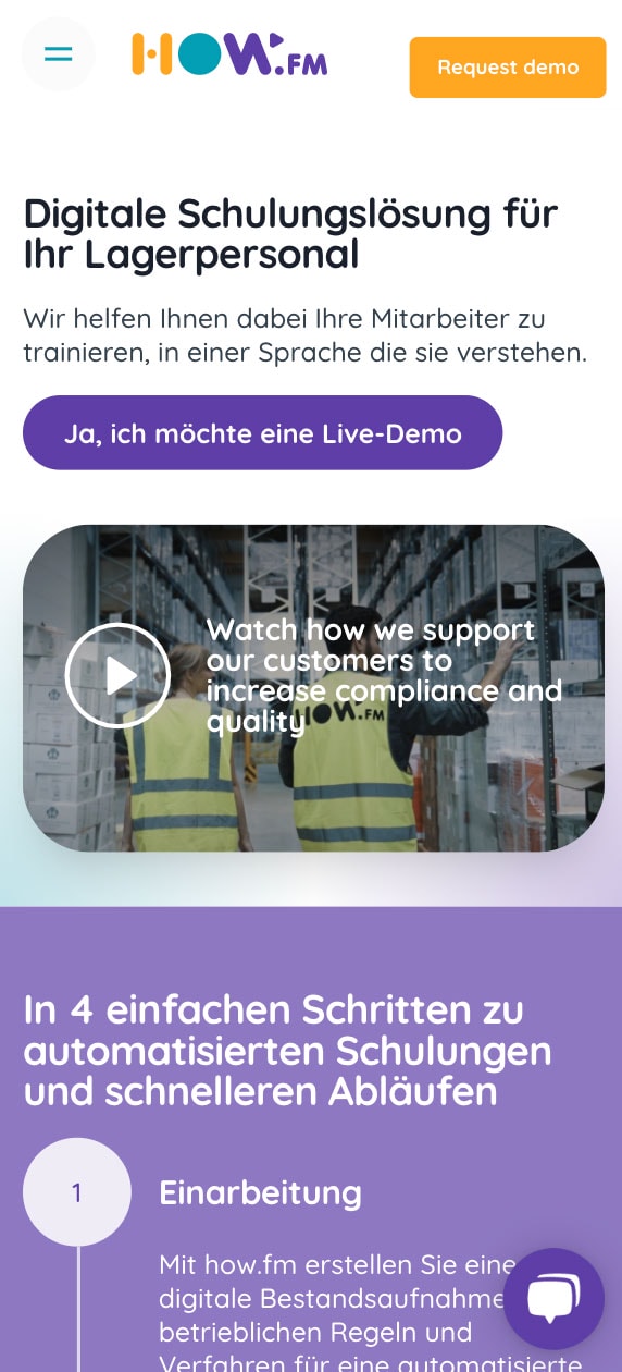 how.fm on a smartphone