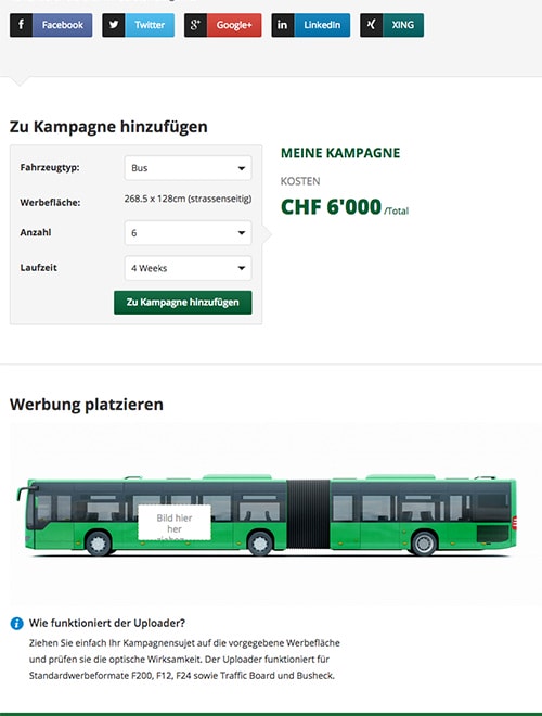 Website Moving Media Basel on a Tablet
