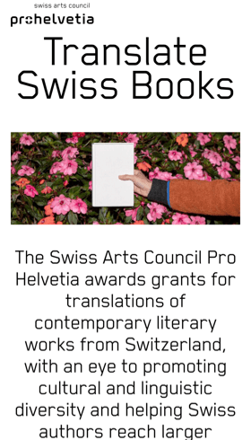 translateswissbooks.ch auf einem Smartphone