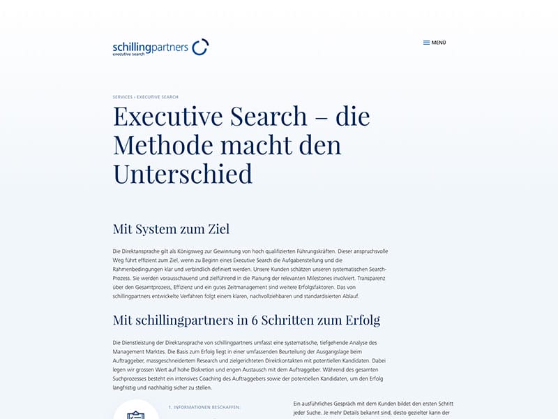 schilling partners Website