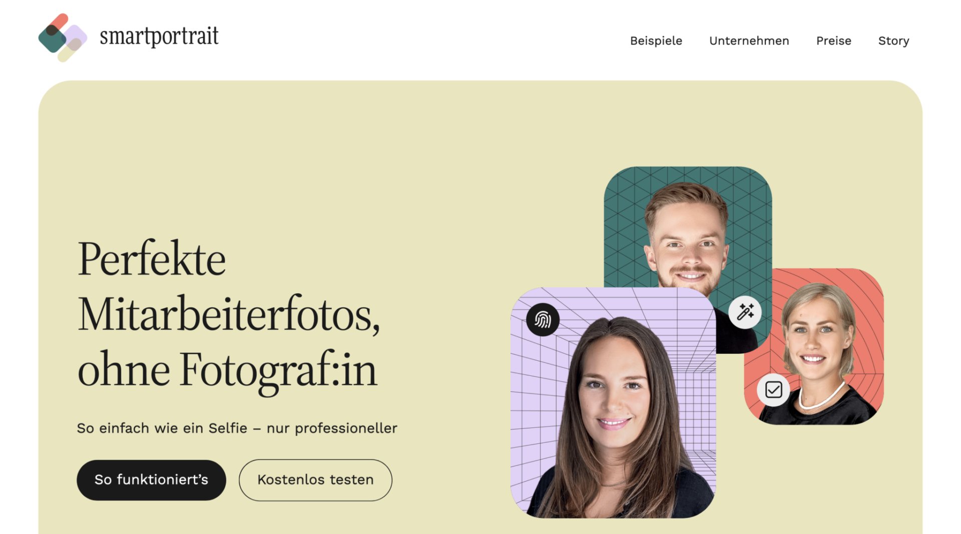 High quality portraits without photographer