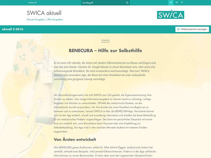 Putting a print magazine on a digital medium