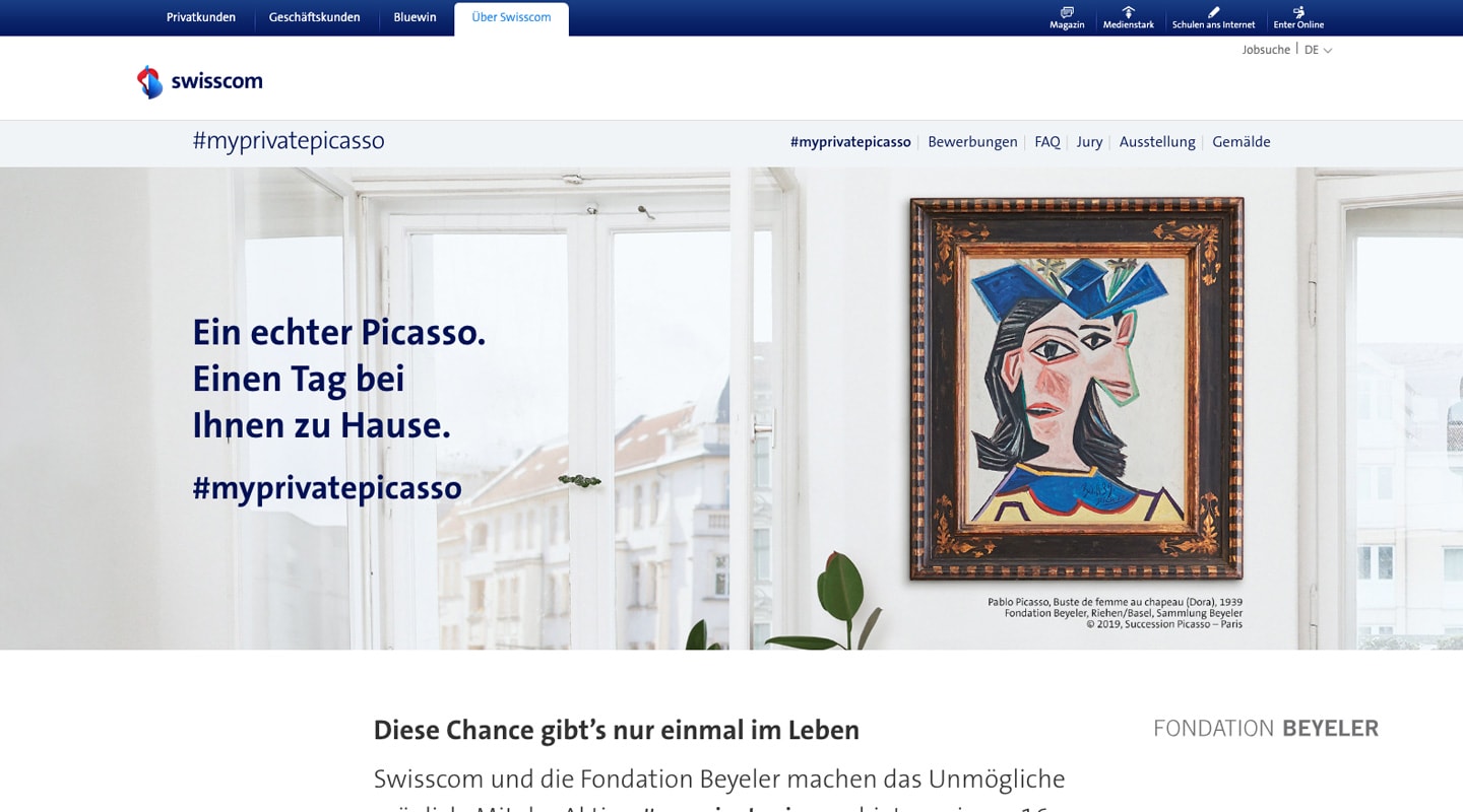 #myprivatepicasso Wettbewerb auf einem grossem Screenshot