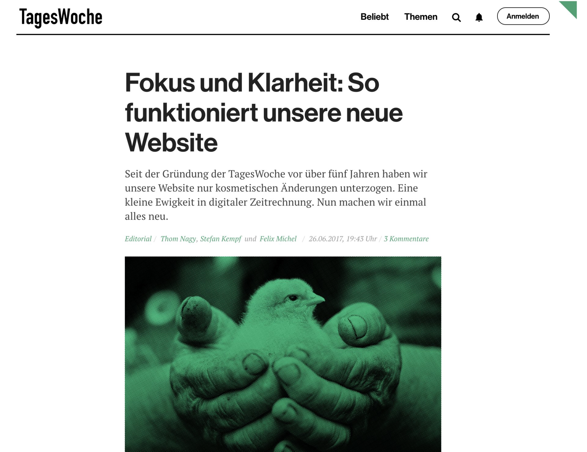 Mobile First Content & Design for intependent journalism