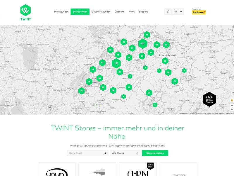First website for TWINT