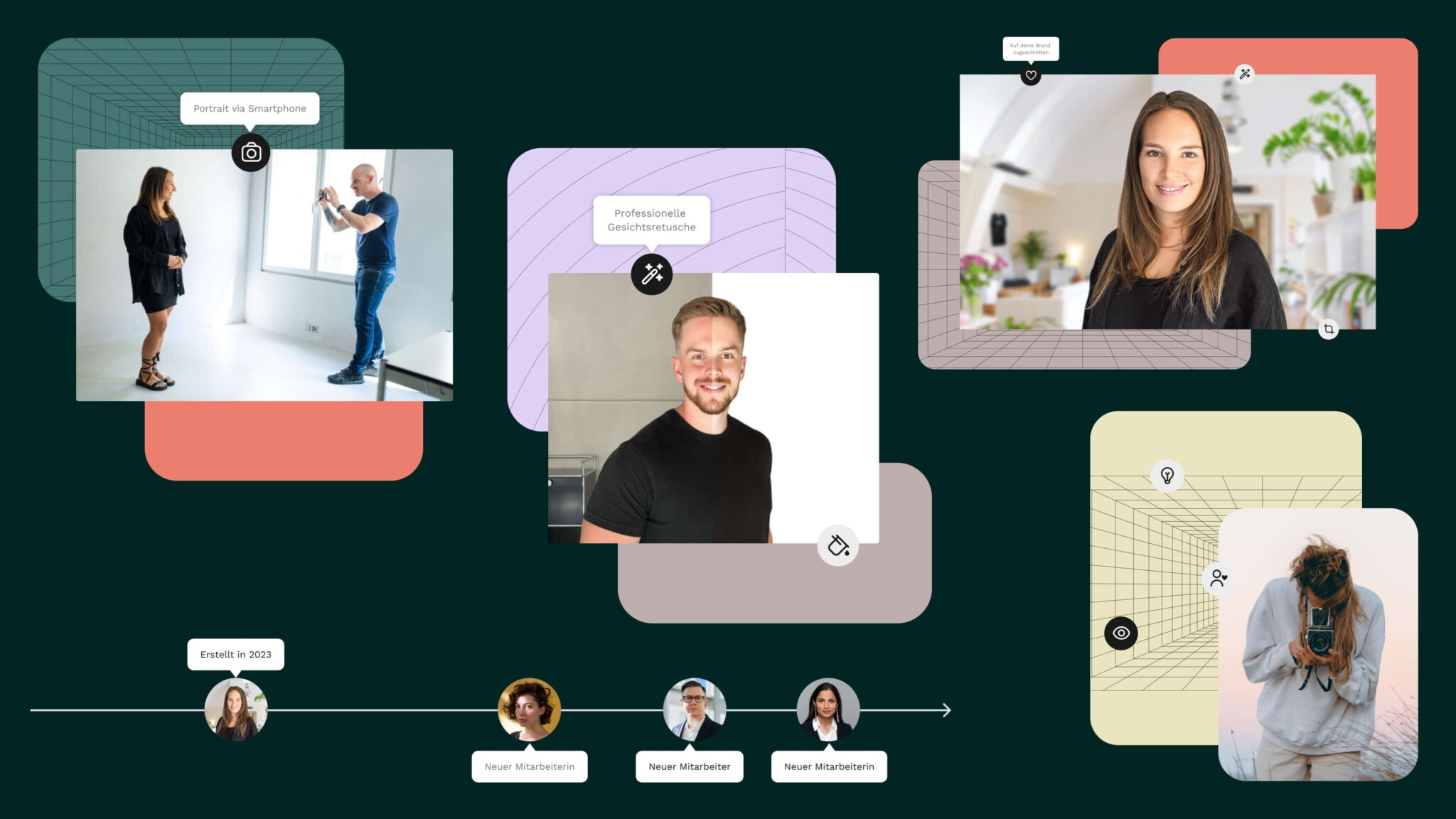 A selection of elements that are used on smartportrait.io.