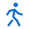Icon of a walking person