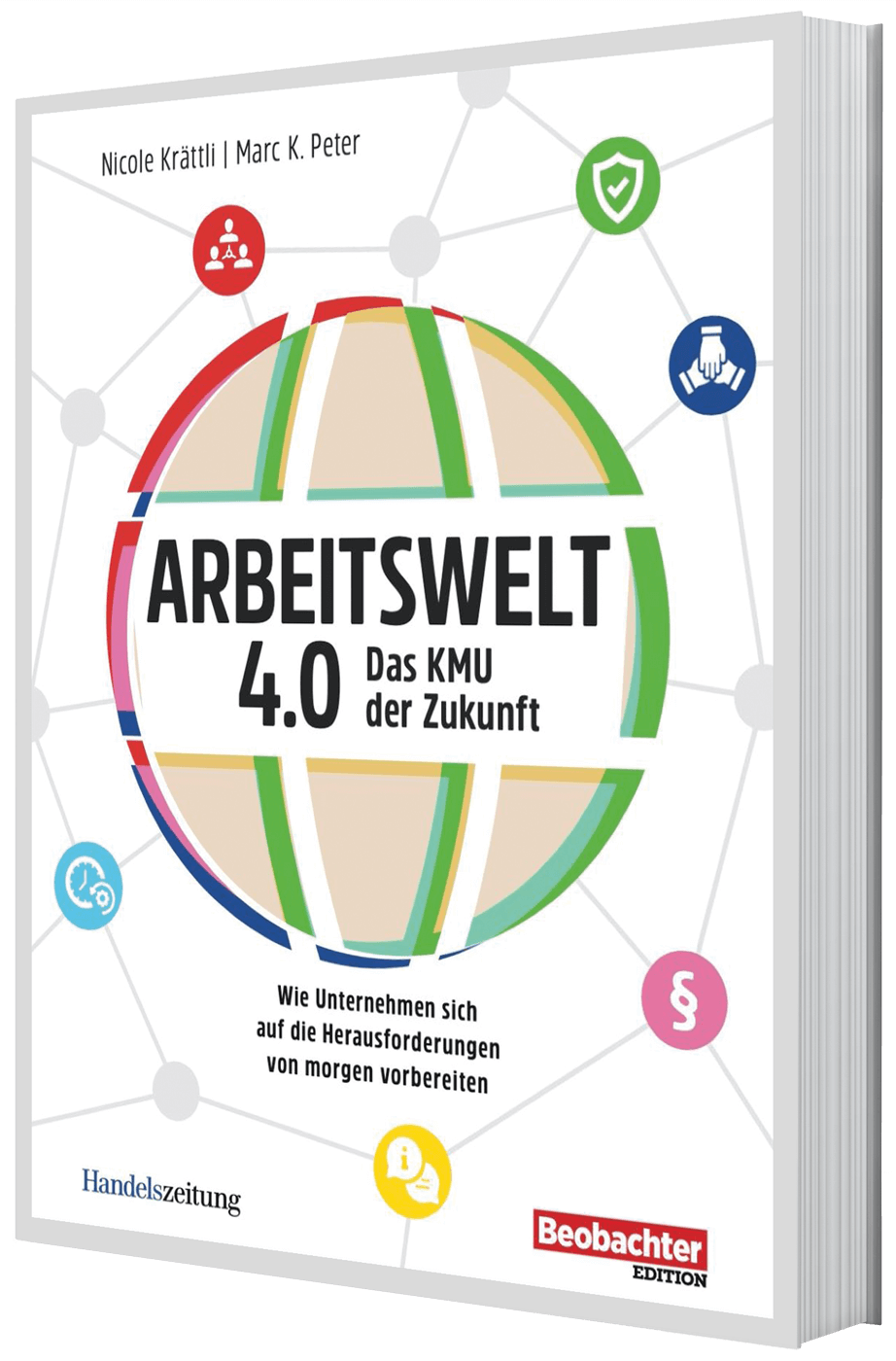 Das Deckblatt des Buches "Arbeitswelt 4.0, Das KMU der Zukunft"