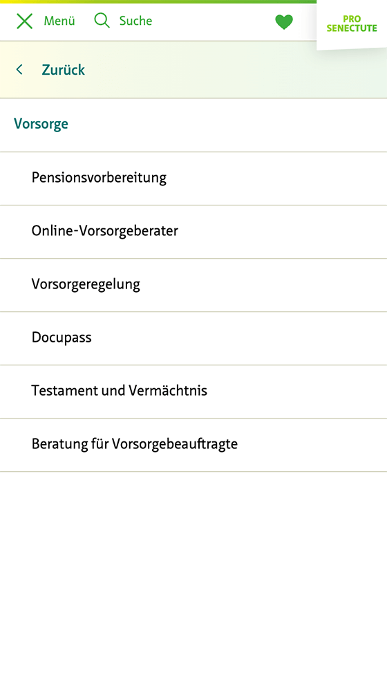 Screenshot of pszh.ch on a smartphone