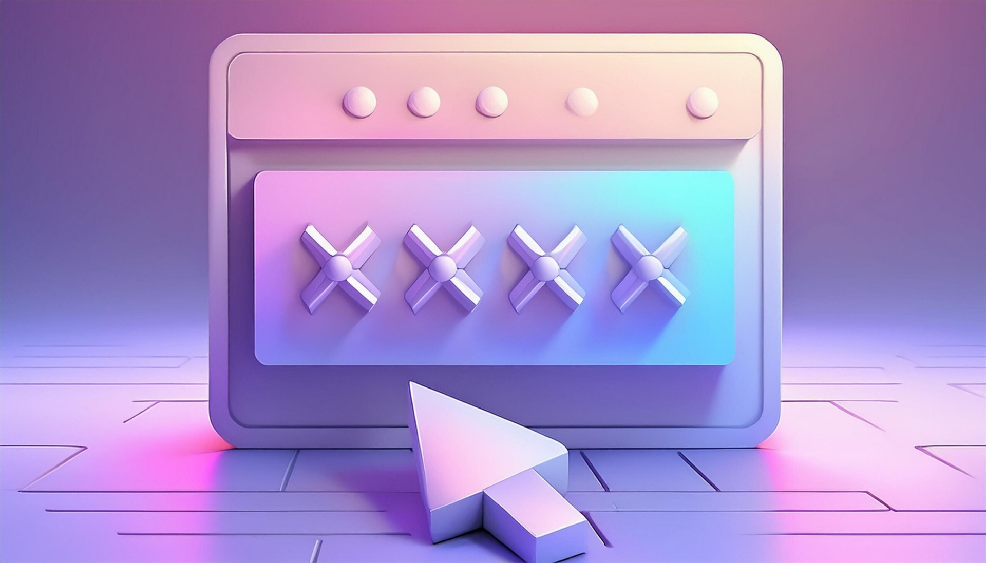 Schloss-Symbol auf einem Bildschirm mit Cursor, symbolisiert Maßnahmen zur Erhöhung der WordPress Sicherheit