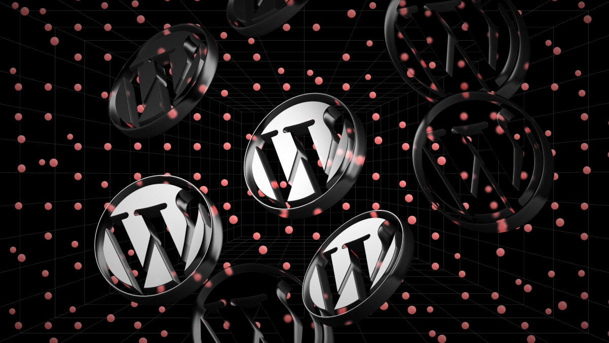 WordPress Multisite Logos in einem Netzwerk auf schwarzem Hintergrund