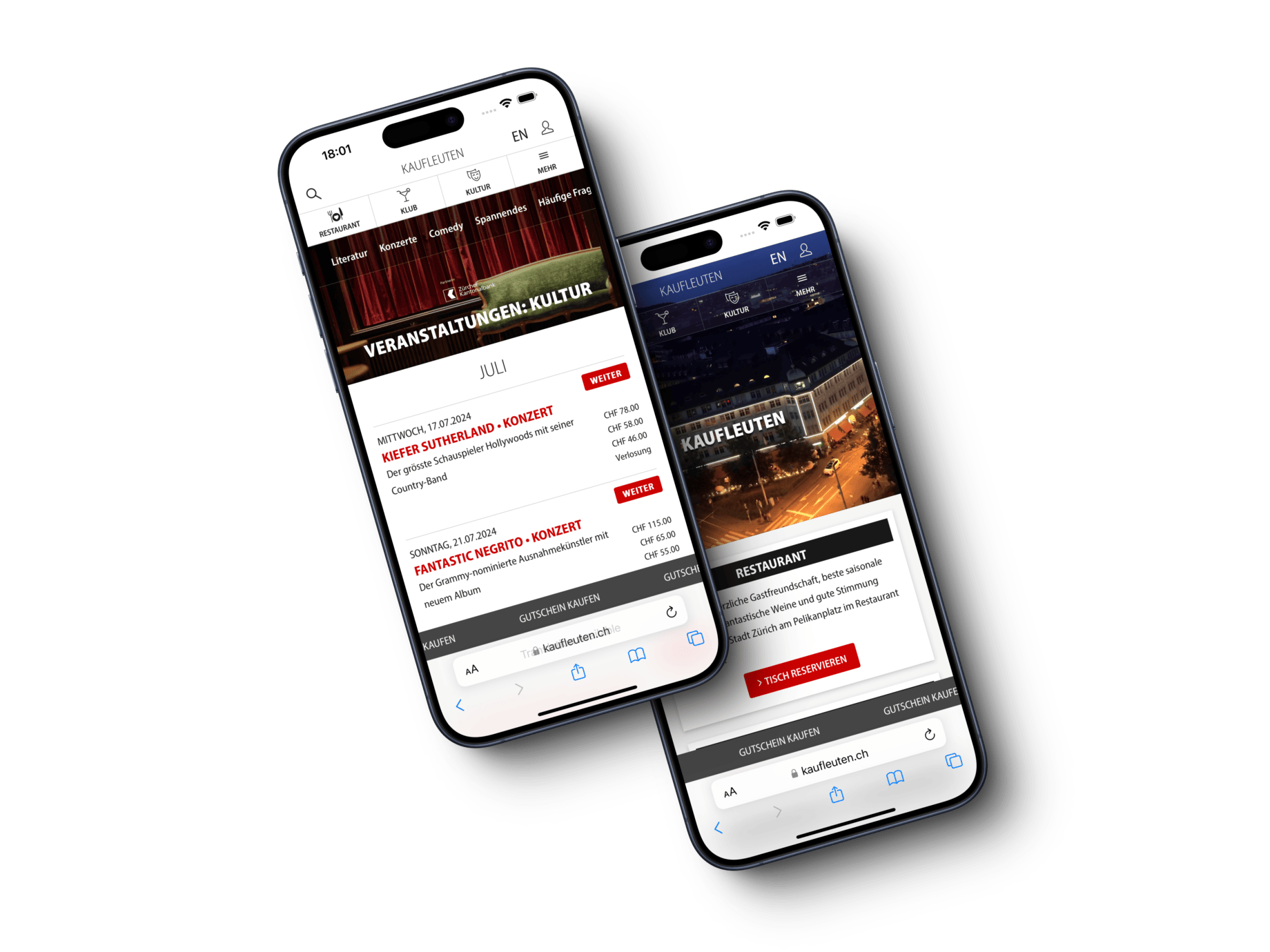 Event-Plattform mit PHP und WordPress für kaufleuten.ch