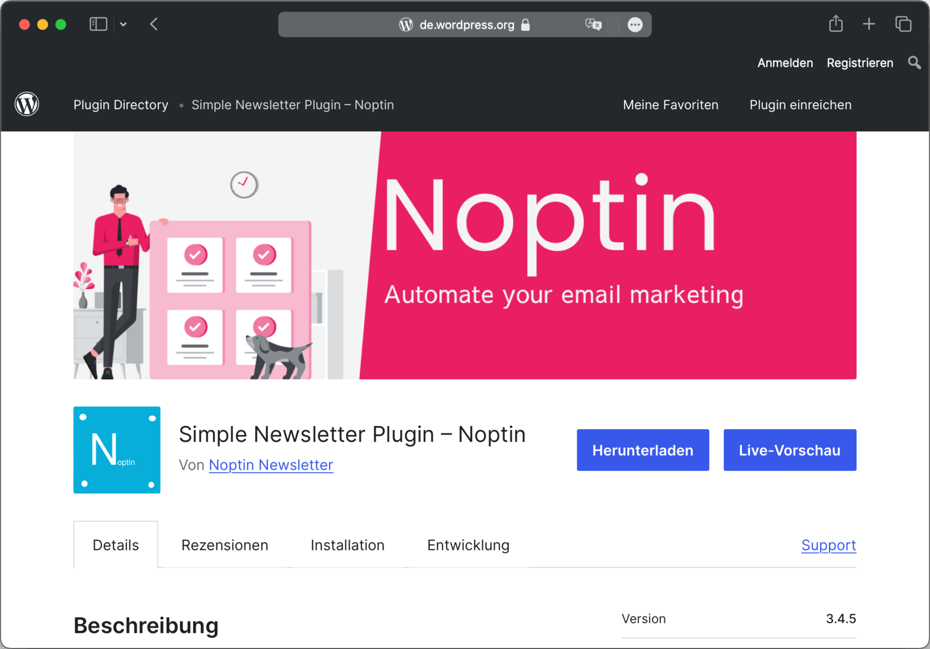 Noptin Plugin - Email Marketing und Newsletter Tool für WordPress