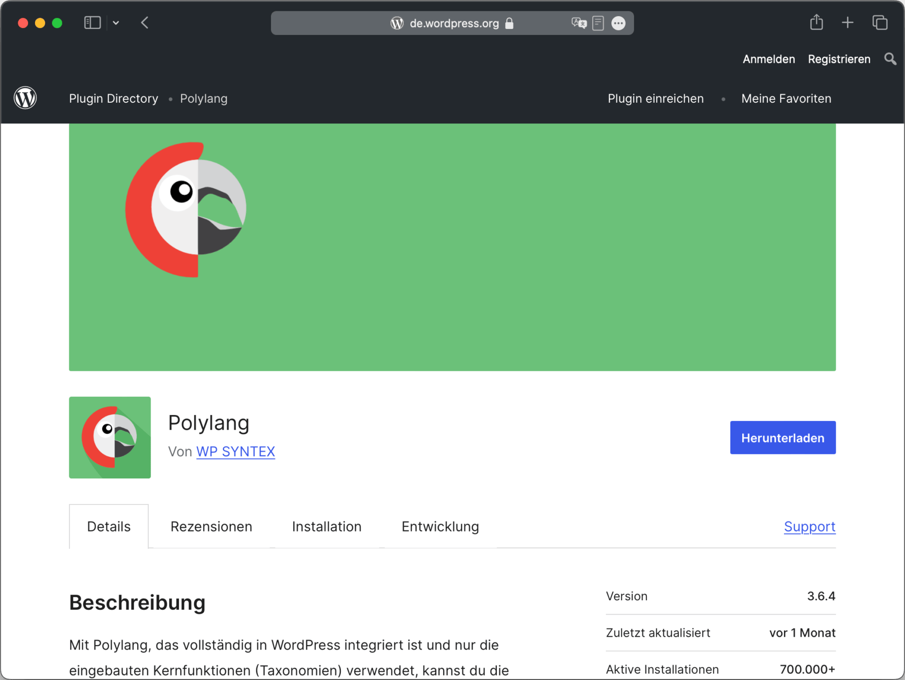 Polylang erlaubt es leichte Sprache mit WordPress technisch gut umzusetzen.