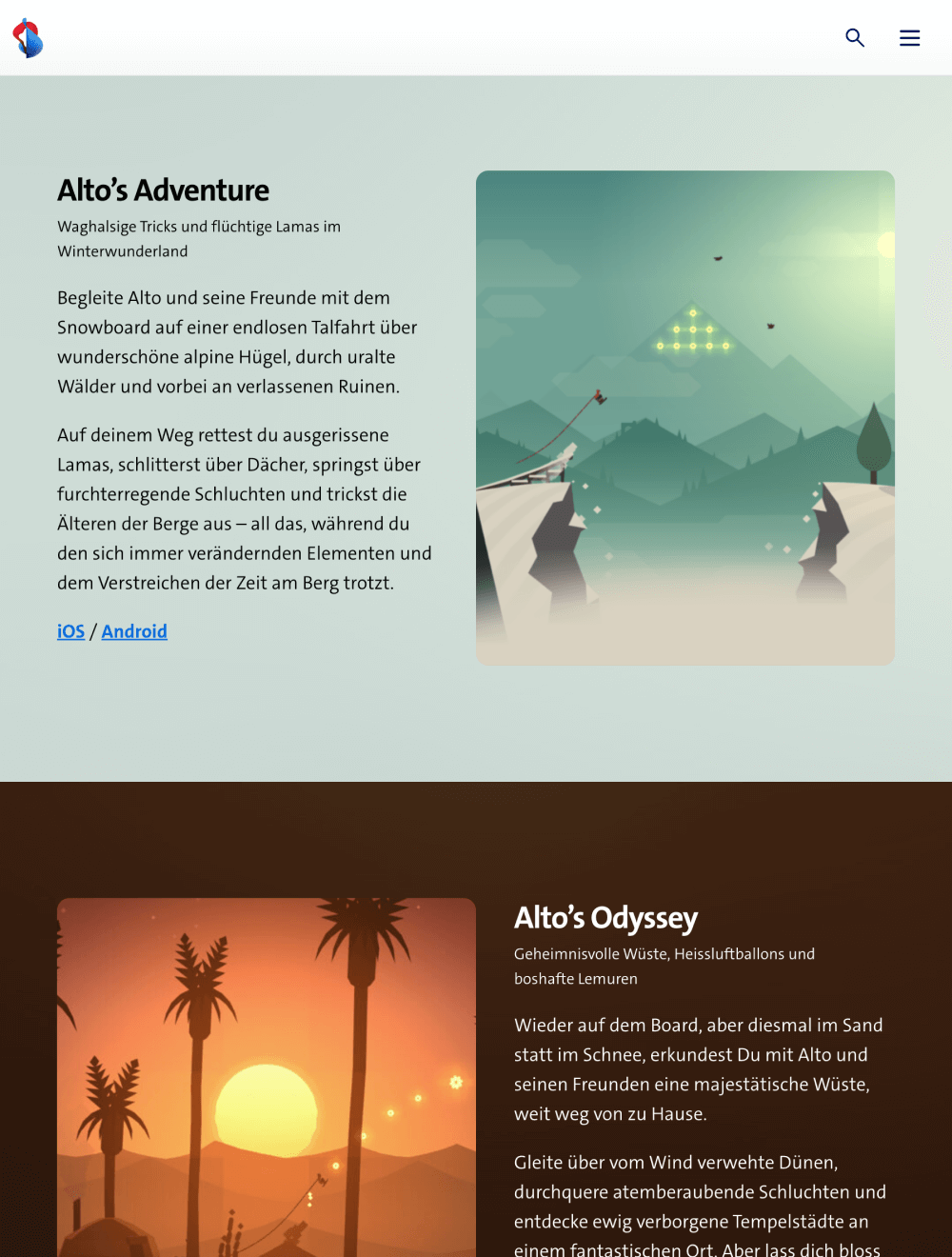 Screenshot des Swisscom Blogs auf einem Tablet